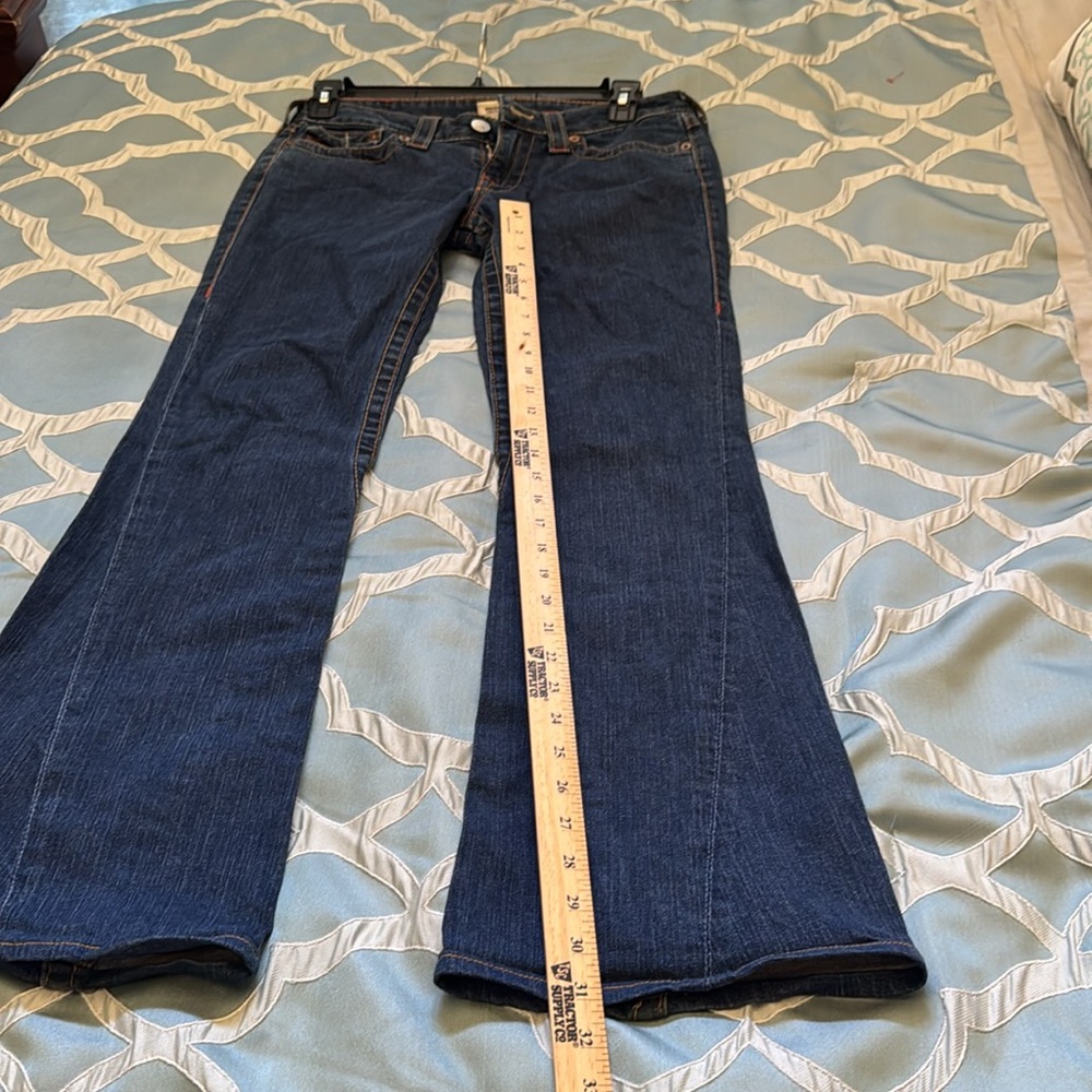 VTG Women's True Religion jeans SZ 30 Twisted Bellbottom Style - Picture 9 of 11